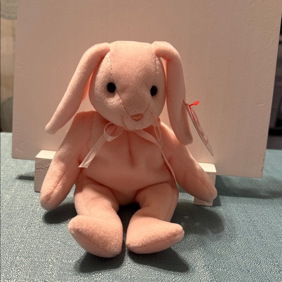 Ty Other - Ty Rare Hoppity Pink Baby Bag Plush Bunny with errors